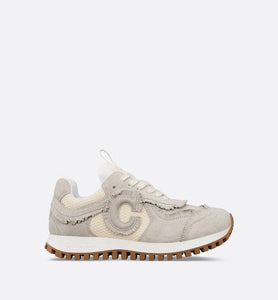 C'est Dior Sneaker • Ecru Suede Calfskin and Mesh