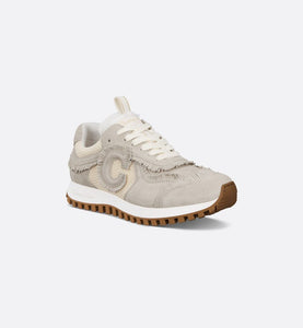 C'est Dior Sneaker • Ecru Suede Calfskin and Mesh