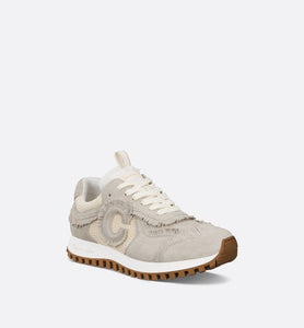 C'est Dior Sneaker • Ecru Suede Calfskin and Mesh