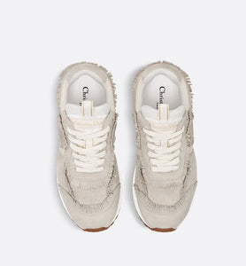 C'est Dior Sneaker • Ecru Suede Calfskin and Mesh