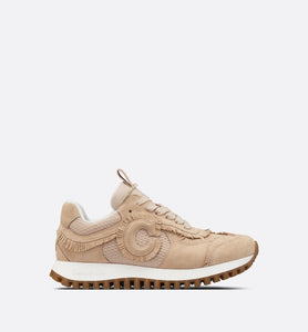 C'est Dior Sneaker • Nude Suede Calfskin and Mesh
