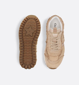 C'est Dior Sneaker • Nude Suede Calfskin and Mesh