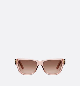 DiorSignature S6U • Transparent Pink Rectangular Sunglasses
