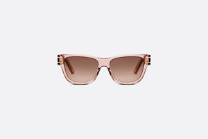 DiorSignature S6U • Transparent Pink Rectangular Sunglasses