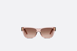 DiorSignature S6U • Transparent Pink Rectangular Sunglasses