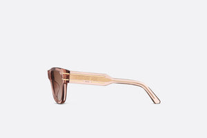 DiorSignature S6U • Transparent Pink Rectangular Sunglasses
