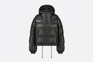 Cropped Puffer Jacket • Black Dior Oblique Lacquered Technical Fabric and Cotton
