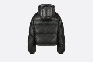 Cropped Puffer Jacket • Black Dior Oblique Lacquered Technical Fabric and Cotton