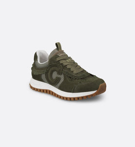 C'est Dior Sneaker • Khaki Suede Calfskin and Mesh