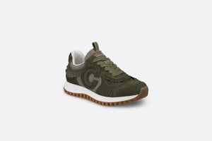 C'est Dior Sneaker • Khaki Suede Calfskin and Mesh