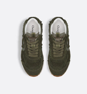 C'est Dior Sneaker • Khaki Suede Calfskin and Mesh