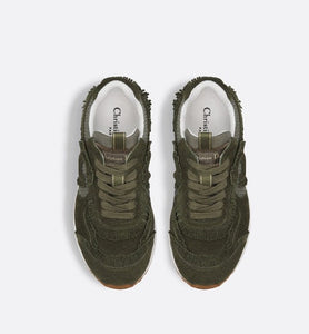 C'est Dior Sneaker • Khaki Suede Calfskin and Mesh