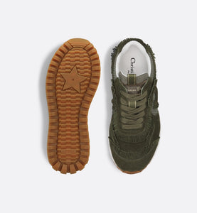 C'est Dior Sneaker • Khaki Suede Calfskin and Mesh