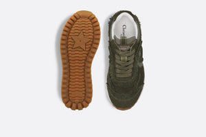 C'est Dior Sneaker • Khaki Suede Calfskin and Mesh
