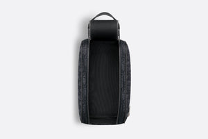 Toiletry Bag • Black Dior Oblique Jacquard and Grained Calfskin