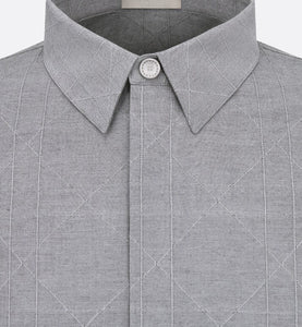 Dior Icons Cannage Shirt • Gray Silk Blend