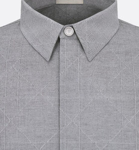 Dior Icons Cannage Shirt • Gray Silk Blend