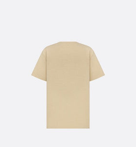 Christian Dior Couture Relaxed-Fit T-Shirt • Beige Organic Cotton Jersey