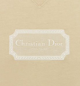 Christian Dior Couture Relaxed-Fit T-Shirt • Beige Organic Cotton Jersey