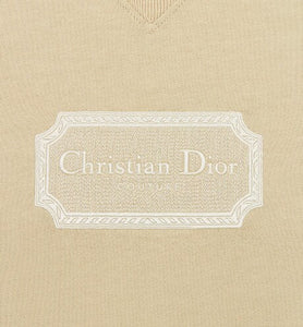 Christian Dior Couture Relaxed-Fit T-Shirt • Beige Organic Cotton Jersey