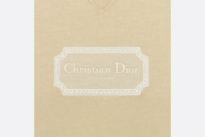 Christian Dior Couture Relaxed-Fit T-Shirt • Beige Organic Cotton Jersey
