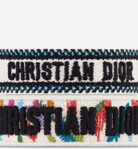 Christian Dior Bracelet Set • Multicolor and White Toile de Jouy Fantastica Embroidery