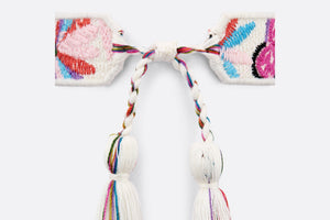 Christian Dior Bracelet Set • Multicolor and White Toile de Jouy Fantastica Embroidery