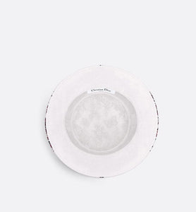 D-Bobby Le Cœur des Papillons Small Brim Bucket Hat • White and Red Embroidery