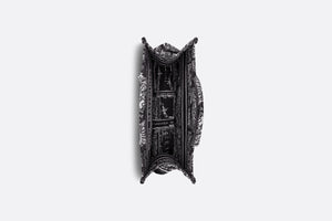Medium Dior Book Tote • Black and White Plan de Paris Embroidery (36 x 27.5 x 16.5 cm)