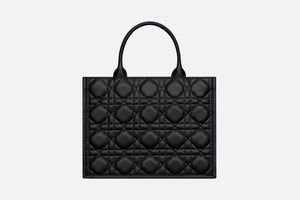 Medium Dior Book Tote • Black Macrocannage Calfskin (36.5 x 28 x 17.5 cm)