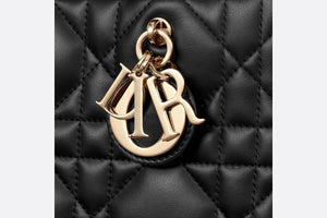 Small Dior Book Tote • Black Macrocannage Calfskin (26.5 x 21 x 14 cm)