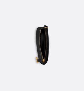Saddle Shoulder Pouch • Black Goatskin