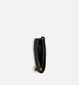 Saddle Shoulder Pouch • Black Goatskin