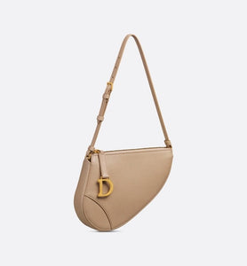 Saddle Shoulder Pouch • Biscuit Goatskin