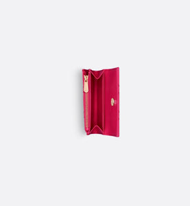 Miss Dior Glycine Wallet • Passion Pink Cannage Lambskin