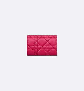 Miss Dior Glycine Wallet • Passion Pink Cannage Lambskin