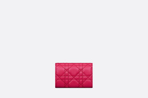 Miss Dior Glycine Wallet • Passion Pink Cannage Lambskin
