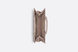 Medium Dior Book Tote • Warm Taupe Macrocannage Calfskin (36.5 x 28 x 17.5 cm)