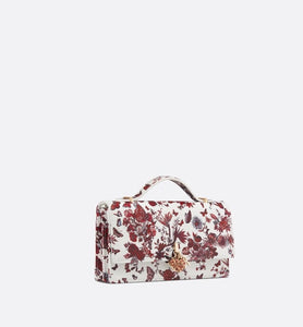 Miss Dior Mini Bag • White and Red Calfskin with Le Cœur des Papillons Print