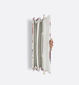 Miss Dior Mini Bag • White and Red Calfskin with Le Cœur des Papillons Print