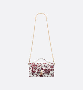 Miss Dior Mini Bag • White and Red Calfskin with Le Cœur des Papillons Print