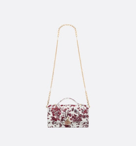 Miss Dior Mini Bag • White and Red Calfskin with Le Cœur des Papillons Print