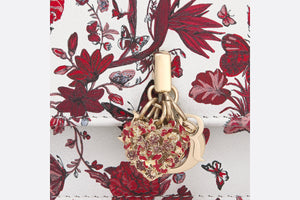 Miss Dior Mini Bag • White and Red Calfskin with Le Cœur des Papillons Print