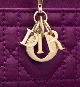 Lady Dior Five-Slot Card Holder • Mulberry Cannage Lambskin
