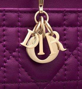 Lady Dior Five-Slot Card Holder • Mulberry Cannage Lambskin