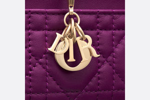 Lady Dior Five-Slot Card Holder • Mulberry Cannage Lambskin