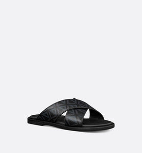 Dior Alias Sandal • Black CD Diamond Canvas