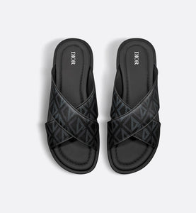 Dior Alias Sandal • Black CD Diamond Canvas