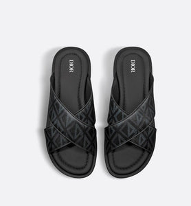 Dior Alias Sandal • Black CD Diamond Canvas
