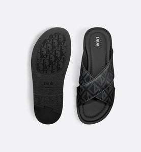 Dior Alias Sandal • Black CD Diamond Canvas